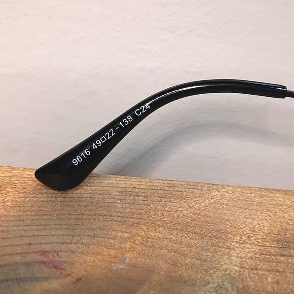 NEW Made in USA Eyeglass Frame, Rx'able, round metal glasses, 49-22-138 trendy - Picture 6 of 7